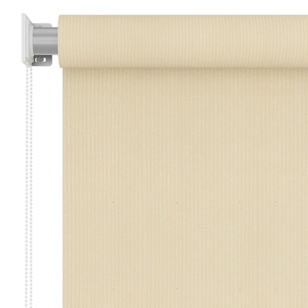 vidaXL Utendørs rullegardin kremhvit 60x230 cm HDPE