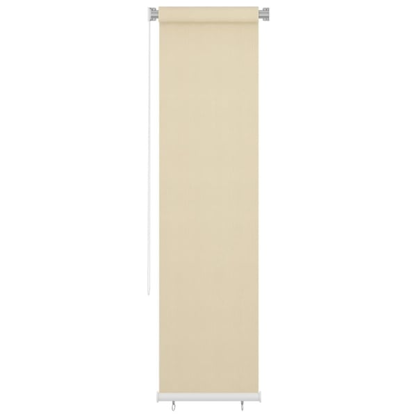 vidaXL Utendørs rullegardin kremhvit 60x230 cm HDPE