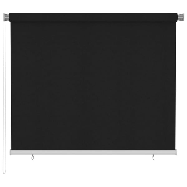 vidaXL Rullaverho ulkotiloihin 180x140 cm musta