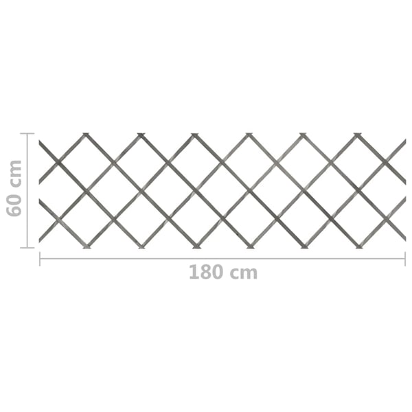 vidaXL Espaliergjerder 5 stk heltre gran 180x60 cm grå