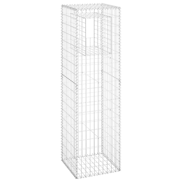 vidaXL Gabionstolper 2 stk 50x50x180 cm jern