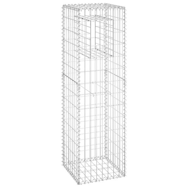 vidaXL Gabionstolpe 40x40x140 cm jern
