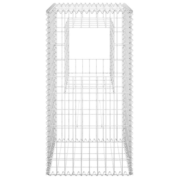 vidaXL Gabionstolper 2 stk 50x50x100 cm jern