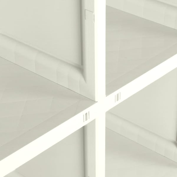 vidaXL plastikskab 79x43x125 cm trædesign vaniljehvid