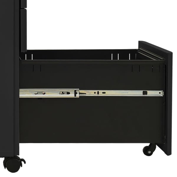 vidaXL Mobilt arkivskap antrasitt 30x45x59 cm stål