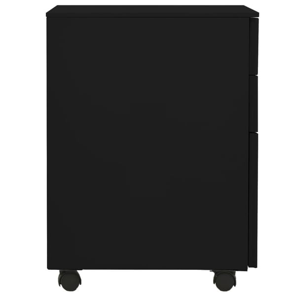 vidaXL mobilt arkivskab 39x45x60 cm stål sort