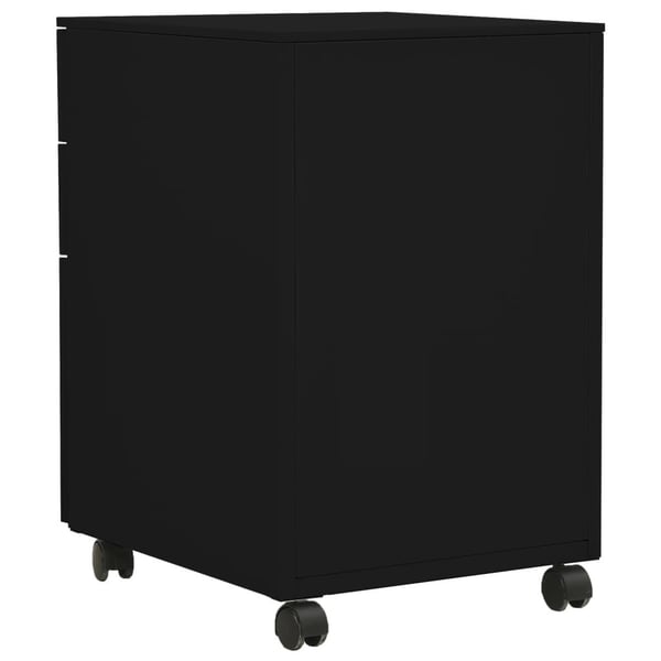 vidaXL mobilt arkivskab 39x45x60 cm stål sort