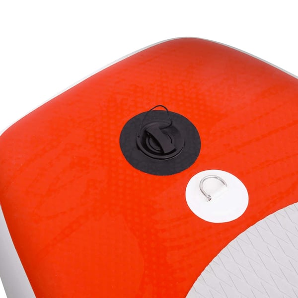 vidaXL oppusteligt paddleboardsæt 360x81x10 cm rød