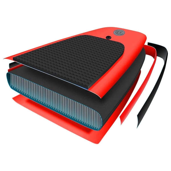 vidaXL oppusteligt paddleboardsæt 360x81x10 cm rød