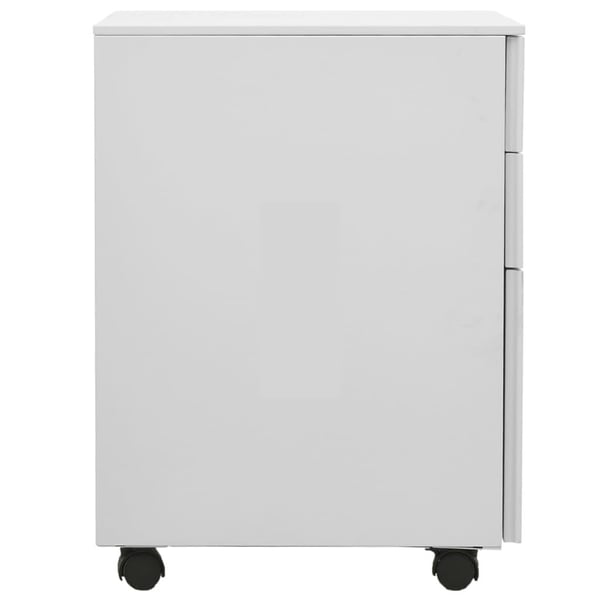 vidaXL Mobilt arkivskap lysegrå 39x45x60 cm stål