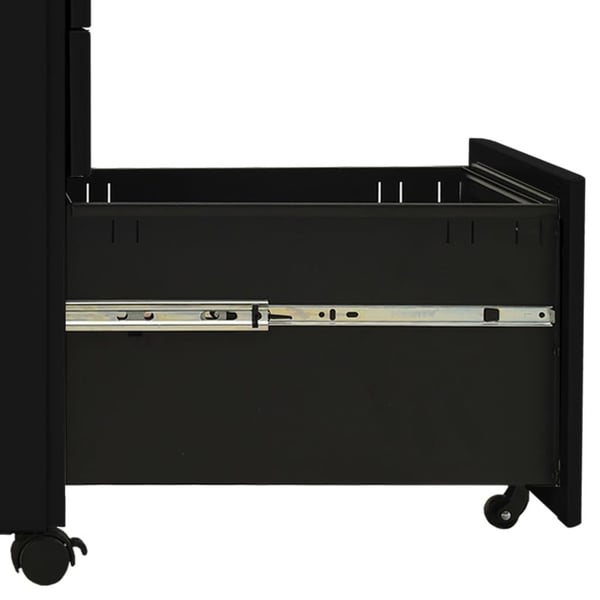 vidaXL mobilt arkivskab 30x45x59 cm stål sort
