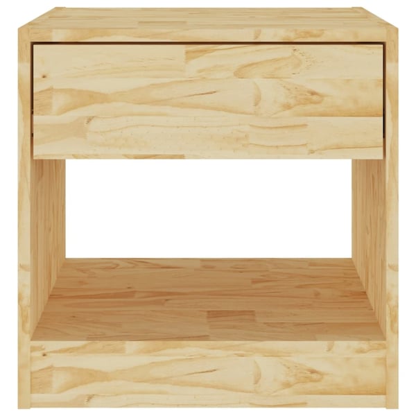 vidaXL sengebord 40x31x40 cm massivt fyrretræ