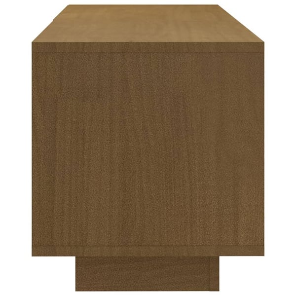 vidaXL TV-benk 110x30x33,5 cm heltre furu honningbrun