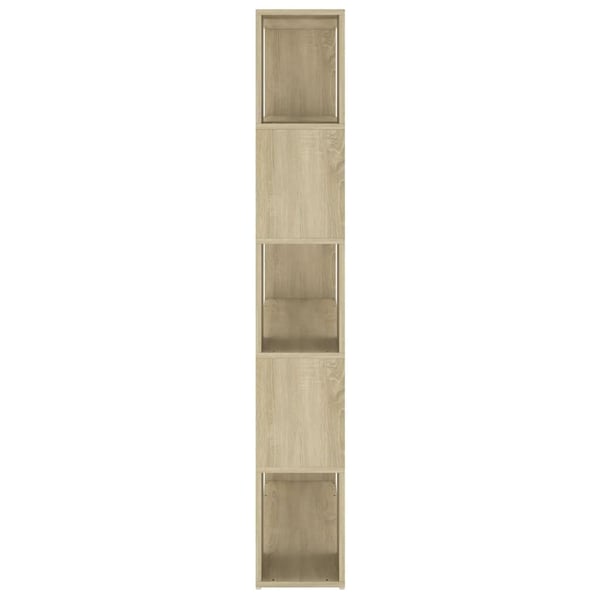 vidaXL Bokhylle/romdeler sonoma eik 100x24x155 cm sponplate