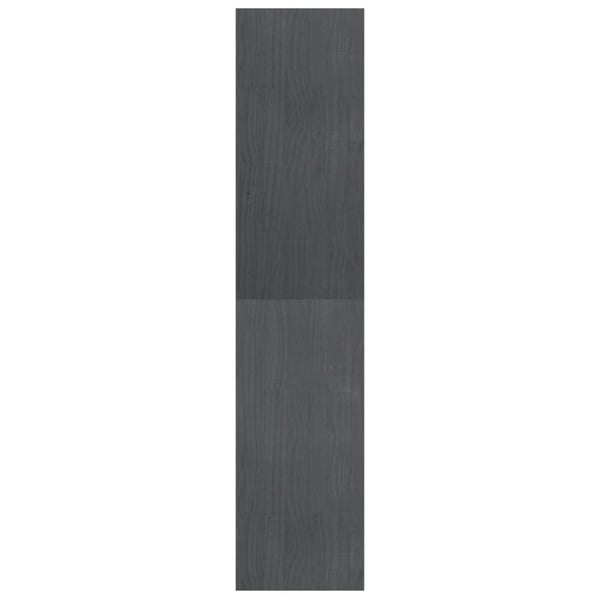 vidaXL bogreol/rumdeler 40x30x135,5 cm fyrretræ grå