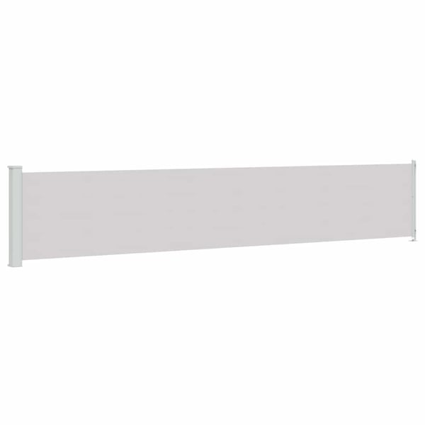 vidaXL Sisäänvedettävä terassin sivumarkiisi 117x614 cm harmaa
