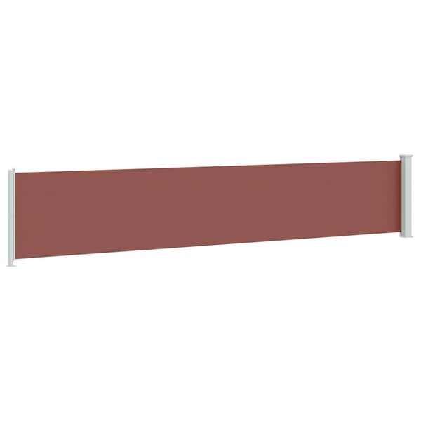 vidaXL Uttrekkbar sidemarkise 117x600 cm brun