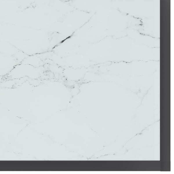 vidaXL konsolbord 200x35x75,5 cm hærdet glas hvid