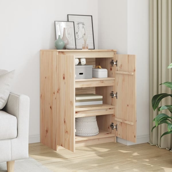vidaXL Skjenk 60x36x84 cm heltre furu