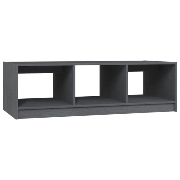 vidaXL Salongbord 110x50x34 cm heltre furu grå