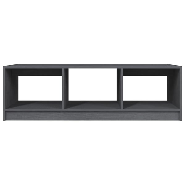 vidaXL Salongbord 110x50x34 cm heltre furu grå