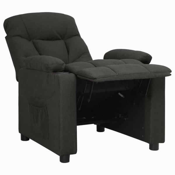 vidaXL Reclinerfåtölj svart tyg