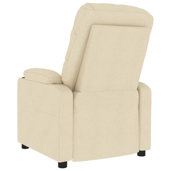 vidaXL massagestol stof cremefarvet