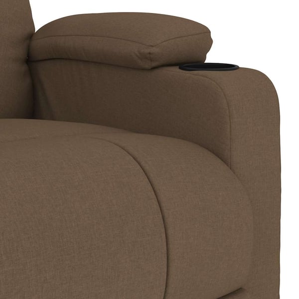 vidaXL Massagefåtölj brun tyg