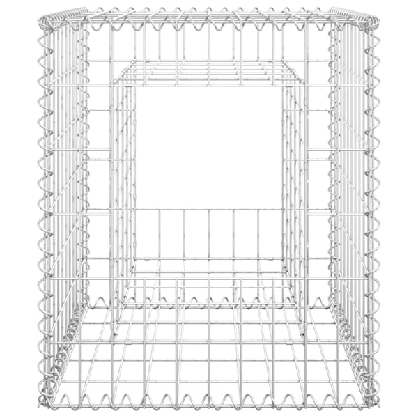vidaXL Gabionstolper 2 stk 50x50x60 cm jern
