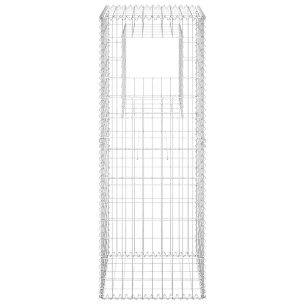 vidaXL Gabionstolper 2 stk 50x50x140 cm jern