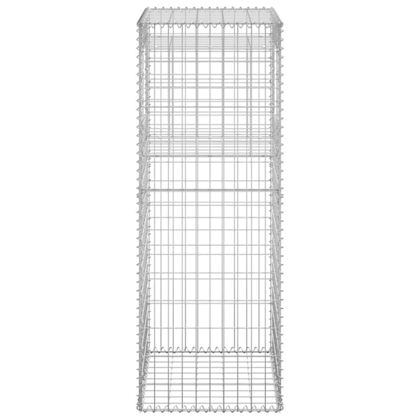vidaXL Gabionstolper 2 stk 50x50x140 cm jern