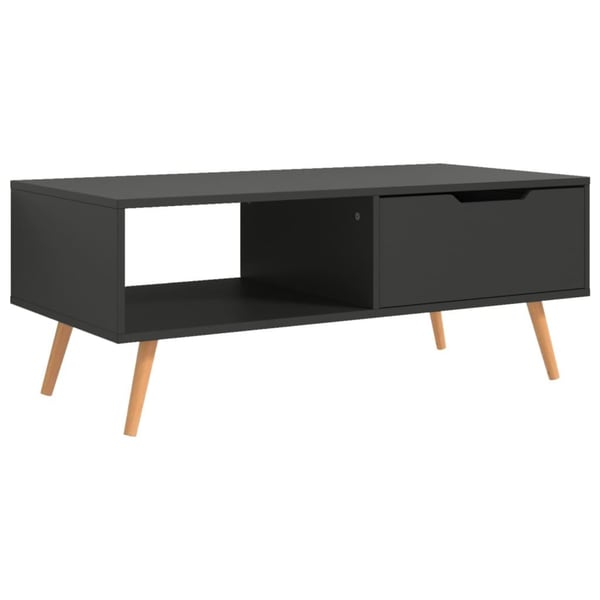 vidaXL Sohvapöytä harmaa 100x49,5x43 cm lastulevy