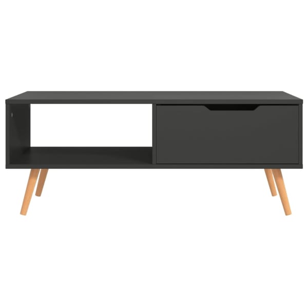 vidaXL Sohvapöytä harmaa 100x49,5x43 cm lastulevy