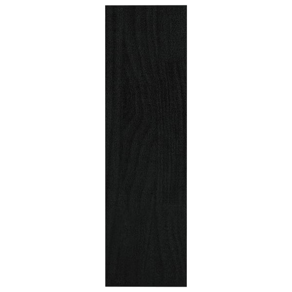 vidaXL bogskab/rumdeler 100x30x103 cm massivt fyrretræ sort