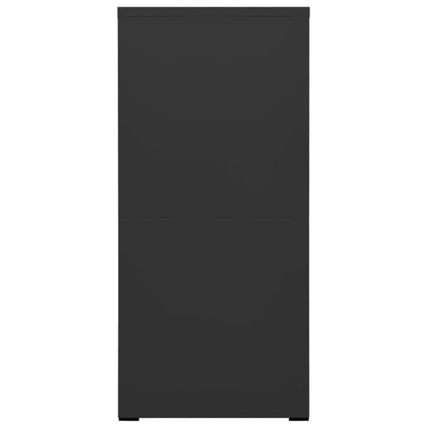 vidaXL Arkivskap 46x62x133 cm stål antrasitt