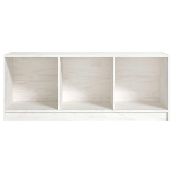 vidaXL TV-benk 104x33x41 cm heltre furu hvit