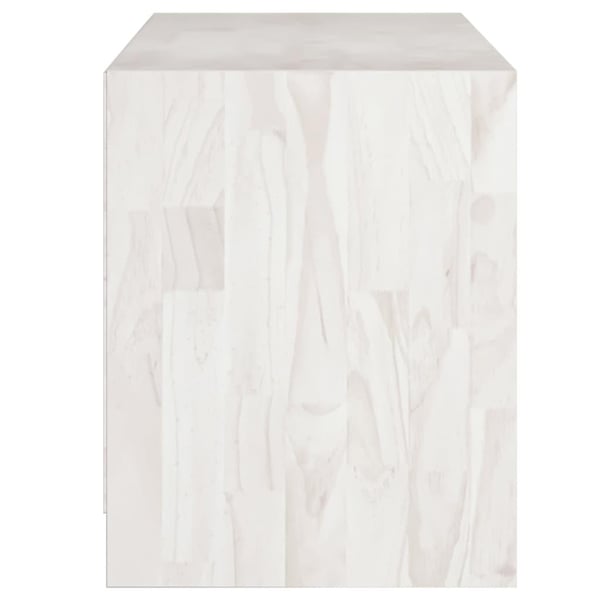 vidaXL TV-benk 104x33x41 cm heltre furu hvit