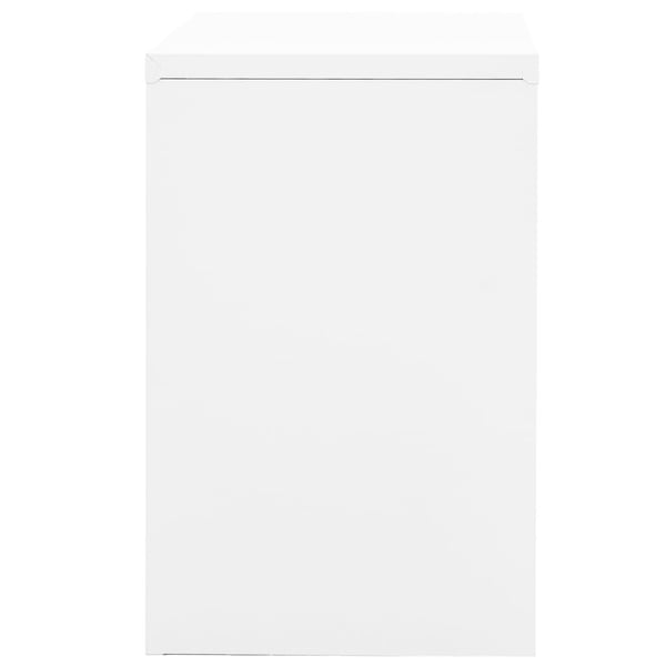 vidaXL arkivskab 90x46x72,5 cm stål hvid