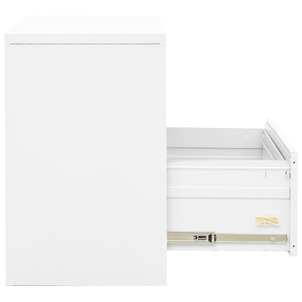 vidaXL arkivskab 90x46x72,5 cm stål hvid