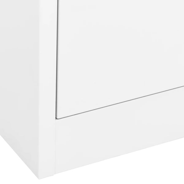 vidaXL arkivskab 90x46x72,5 cm stål hvid