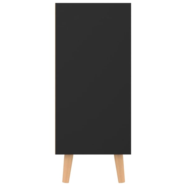 vidaXL Skjenk svart 90x30x72 cm konstruert tre