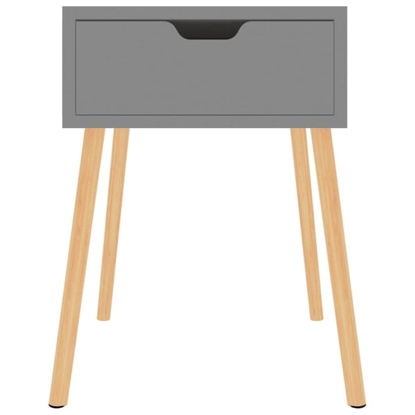 vidaXL sengeborde 2 stk. 40x40x56 cm spånplade grå