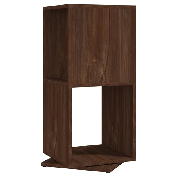 vidaXL drejelig reol 34,5x34,5x75,5 cm spånplade brun egetræsfarve
