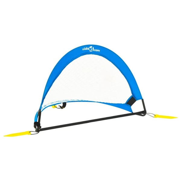 vidaXL Fotballmål for barn 2 stk oppbevaringspose 75,5x46x48 cm