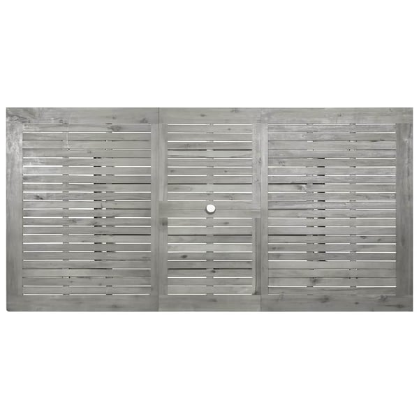 vidaXL havebord (150-200)x100x75 cm massivt akacietræ