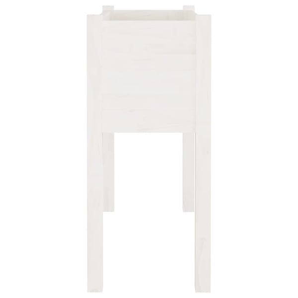 vidaXL Plantekasser 2 stk hvit 70x31x70 cm heltre furu