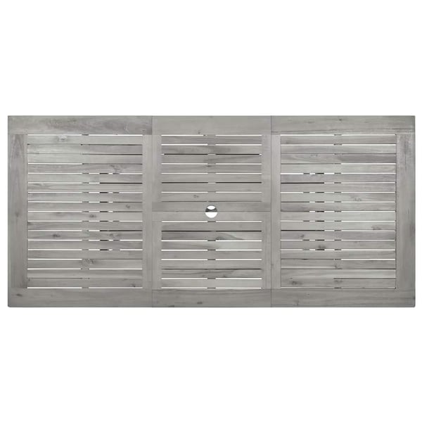 vidaXL havebord (120-170)x80x75 cm massivt akacietræ
