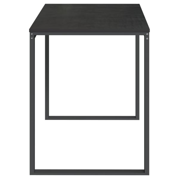vidaXL Tietokonepöytä musta 110x60x73 cm lastulevy