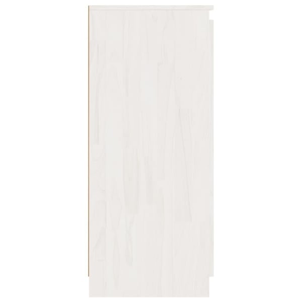 vidaXL Sideskap 3 stk hvit heltre furu