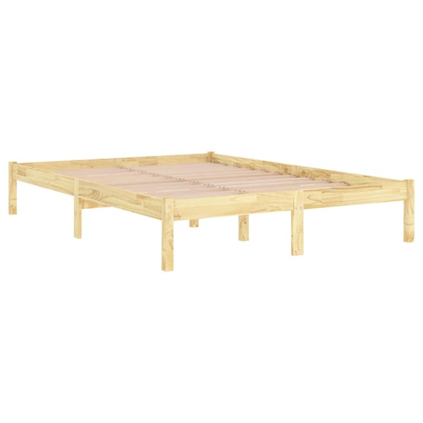 vidaXL Sängram massiv furu 120x200 cm